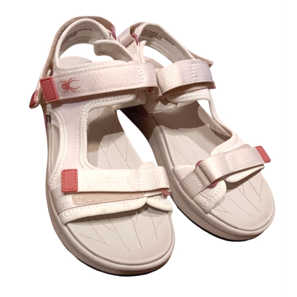 Spyder Women's Sandals in Soft Pink and White Sz 9m New No Tag